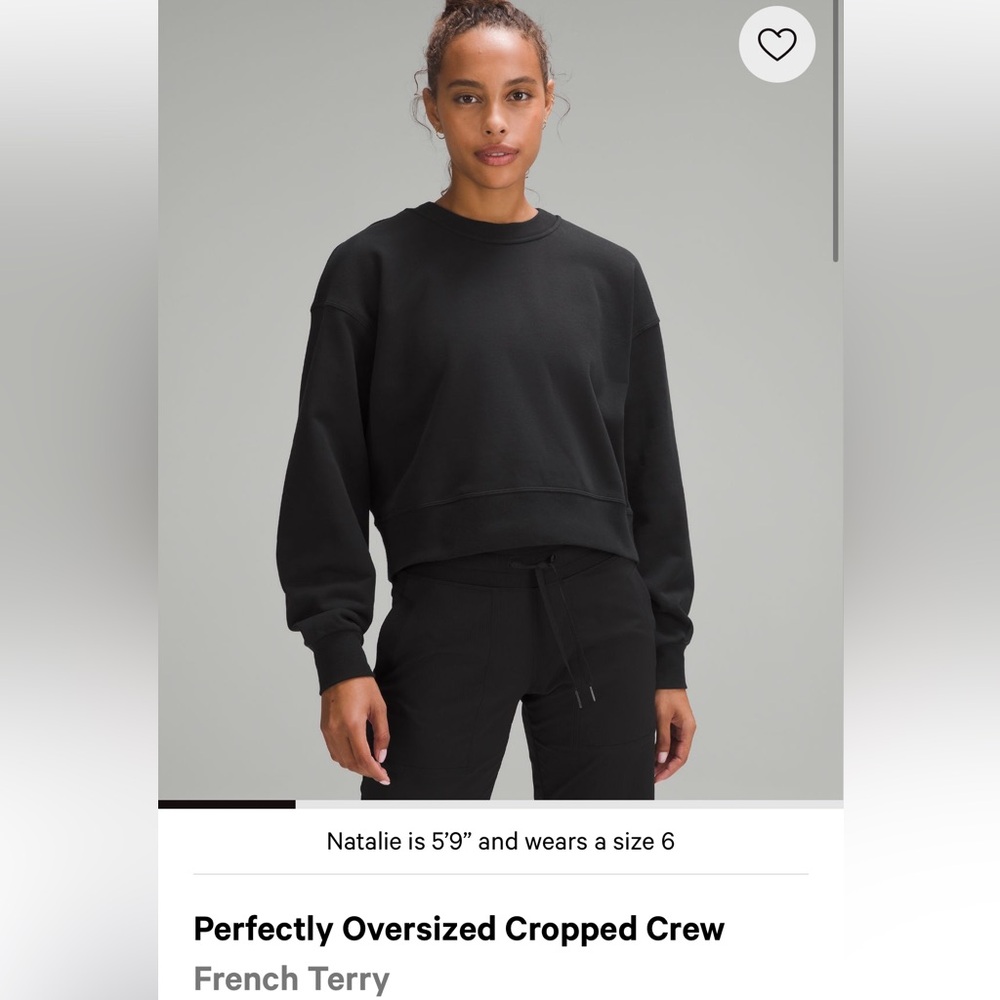 Cropped lululemon sweater
